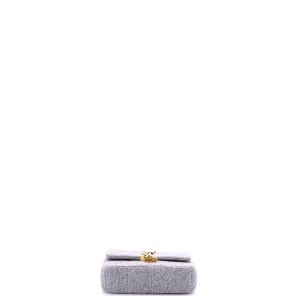 Saint Laurent Small Jamie Flap Bag Quilted Jersey - Picture 4 of 6